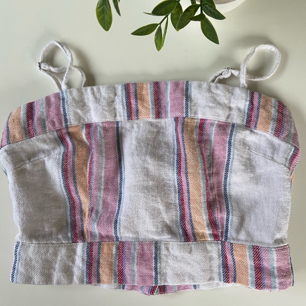 Forever 21 striped cropped top size Medium